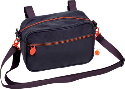 Lenkertasche Uni Dunkelgrau - shine bright (reflektierendes Material)