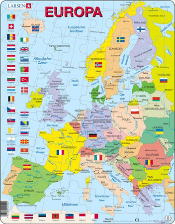 Lernkarte - Europa (politisch)