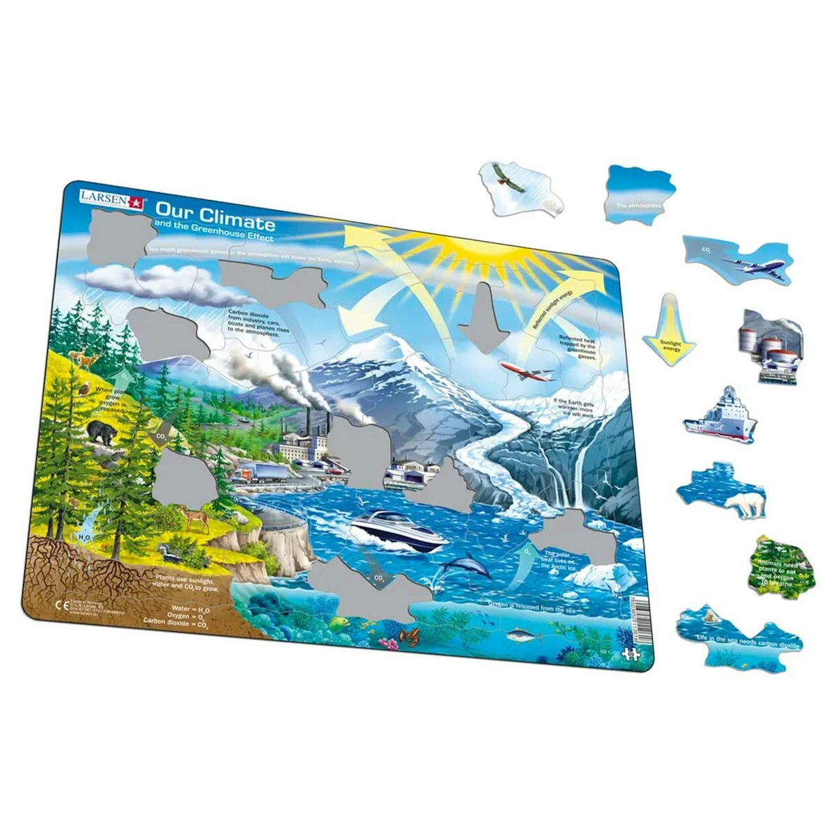 Lernpuzzle Klima und Umwelt für Kinder ab 7 Jahre