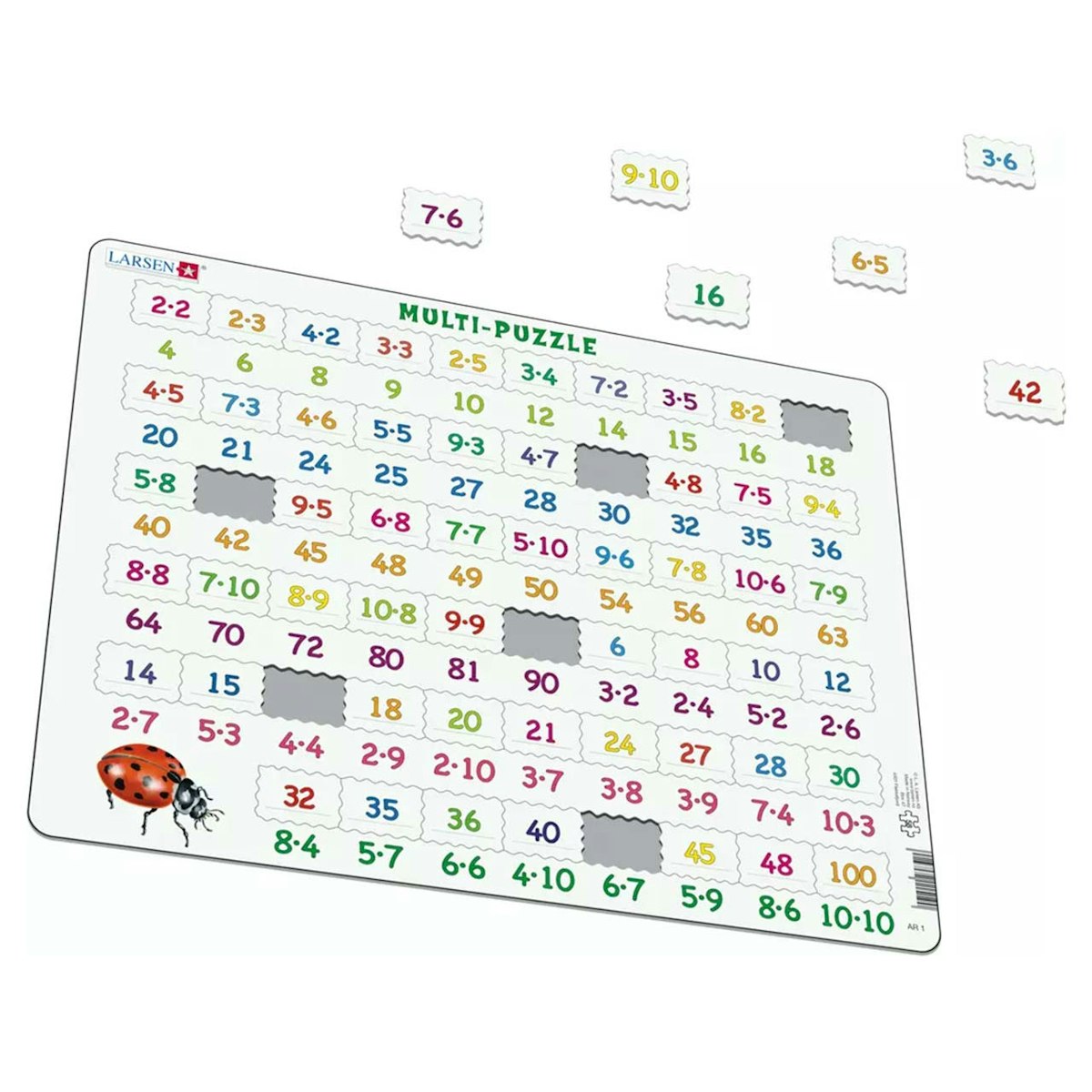 Lernpuzzle Multiplikation für Kinder ab 7 Jahre