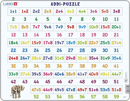 Lernpuzzle - Rechnen lernen - Addition