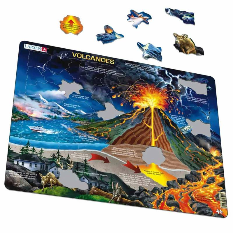 Lernpuzzle Vulkane für Kinder ab 5 Jahre Lernpuzzle Vulkane für Kinder ab 5 Jahre
