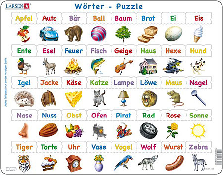 Lernpuzzle - W�rter