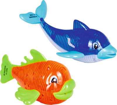 Leuchtendes Wassertier Delfin oder Fisch - Capt'n Sharky