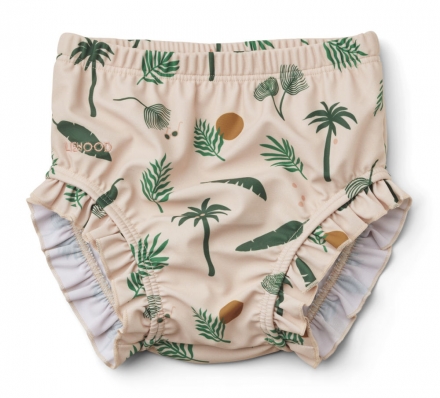 Liewood Mila Baby Badehose 80/86 Jungle/Apple blossom mix