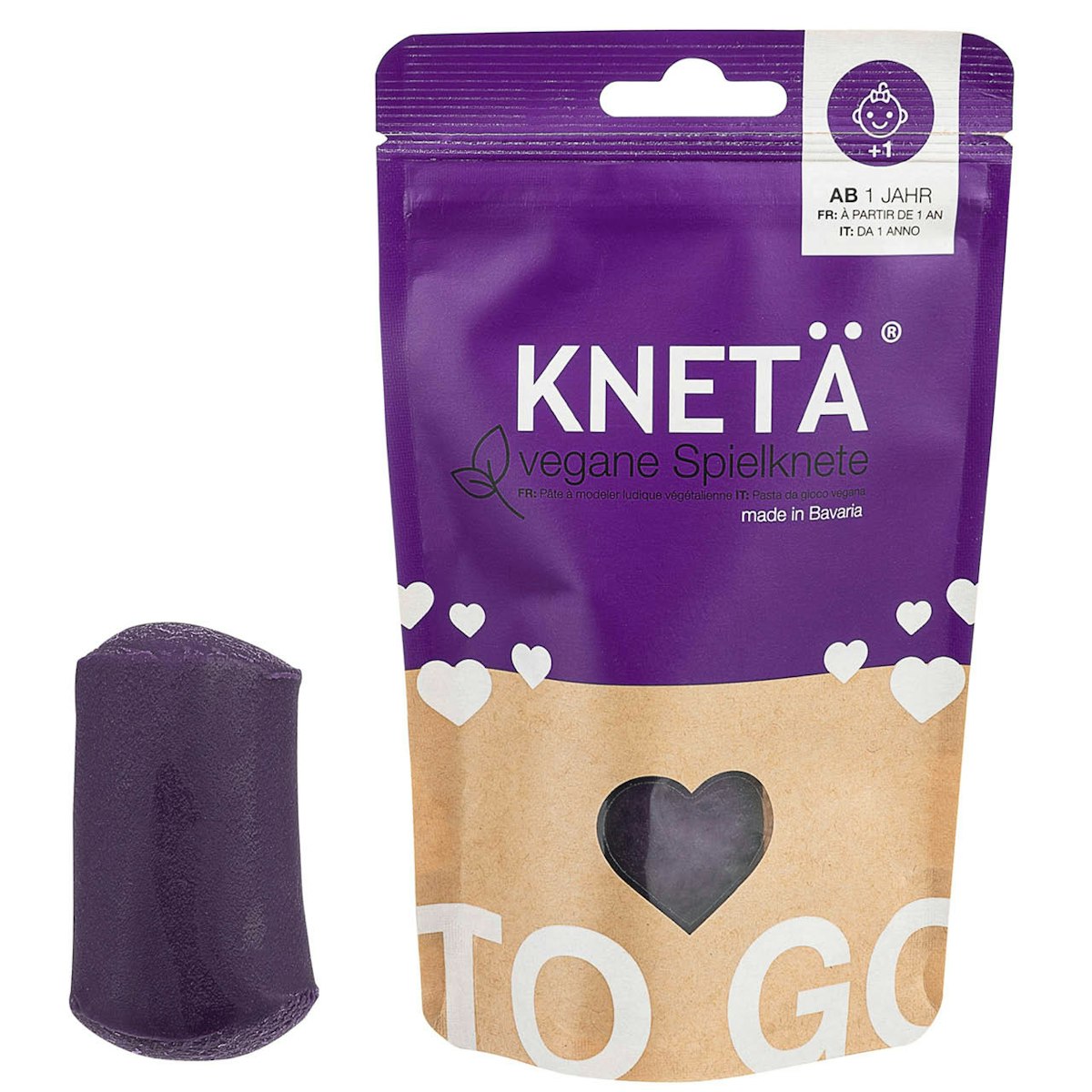 Lila Knete ab 1 Jahr, 100g Beutel Lila Knete ab 1 Jahr, 100g Beutel