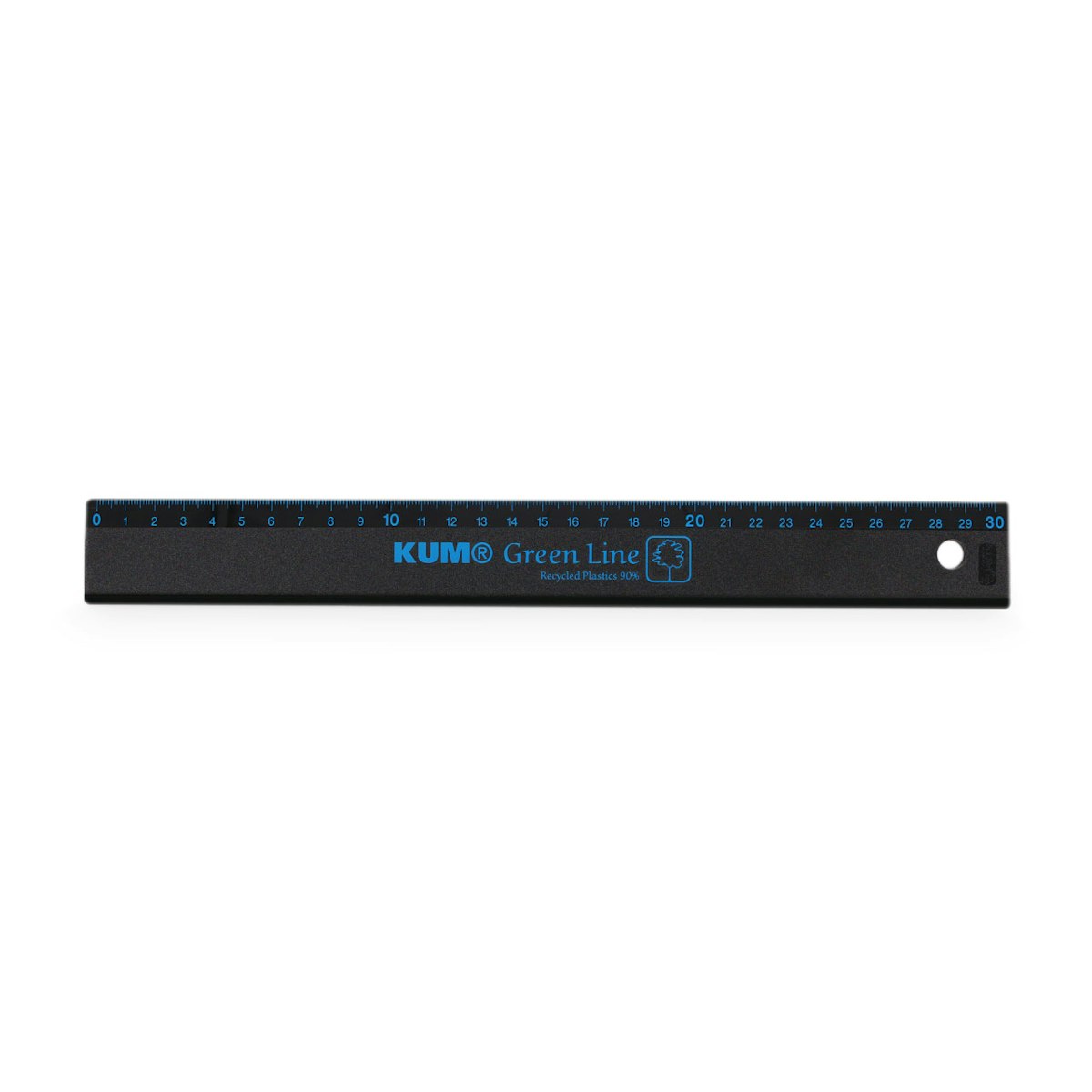 Lineal 30 cm – Green Line recyceltem Plastik blau