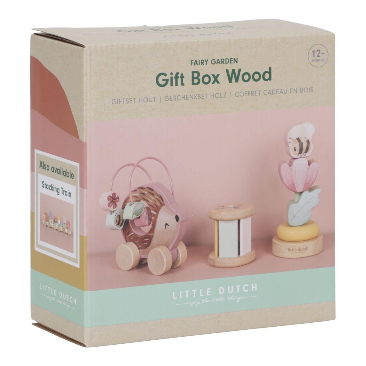 Little Dutch - Geschenkset Rosa / Rassel / Stecken / Greifen