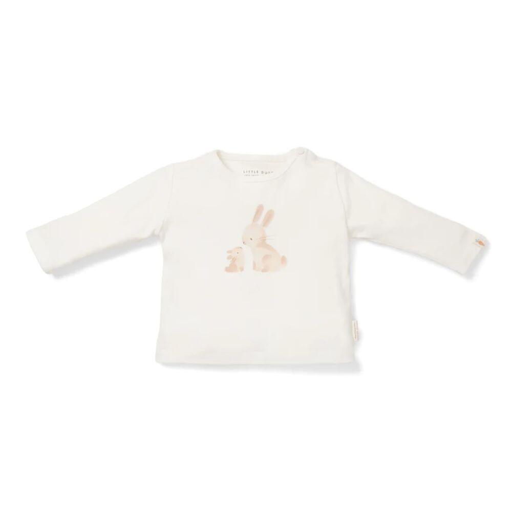 Little Dutch - Langarmshirt Baby Bunny Weiß gr. 74