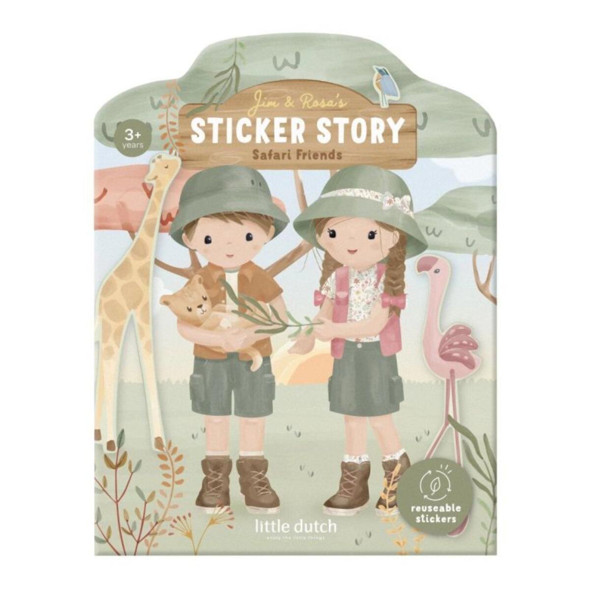 Little Dutch - Stickerheft Safari Friends; wiederverwendbar Little Dutch - Stickerheft Safari Friends; wiederverwendbar