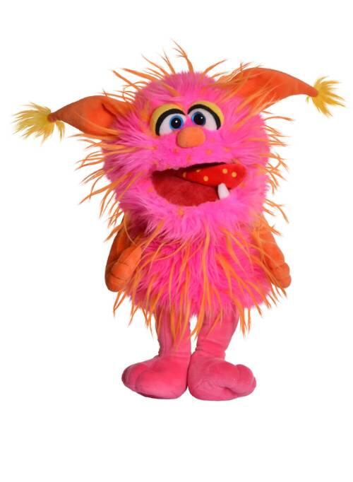 Living Puppets - Schmackofatz Monster to go pink/orange Handpuppe Gr. 38 cm Living Puppets - Schmackofatz Monster to go pink/orange Handpuppe Gr. 38 cm
