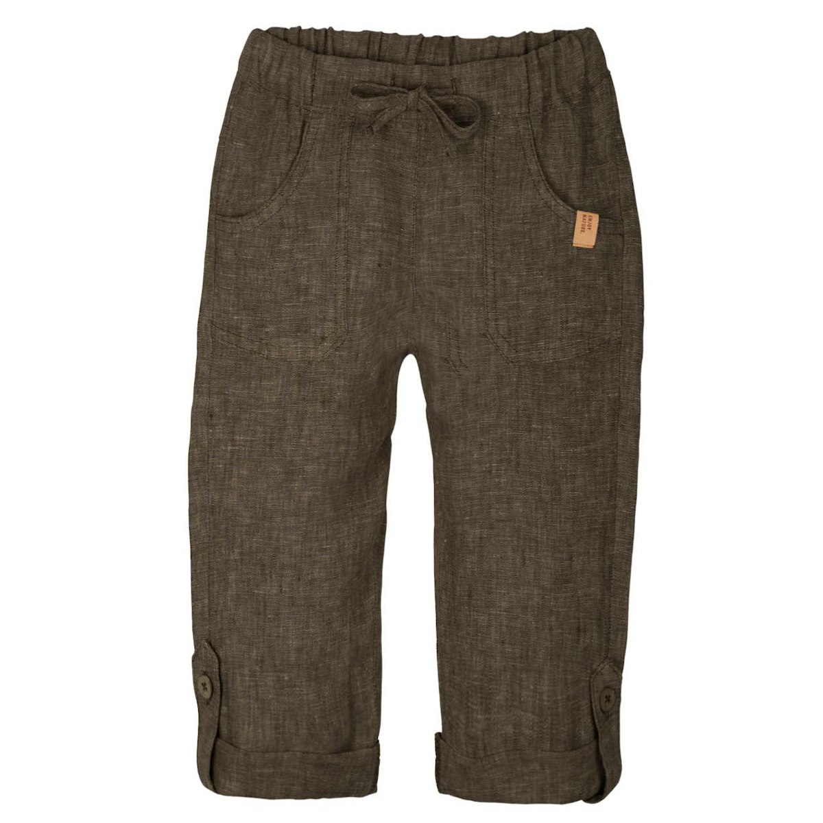 Lockere Leinenhose braun 110/116