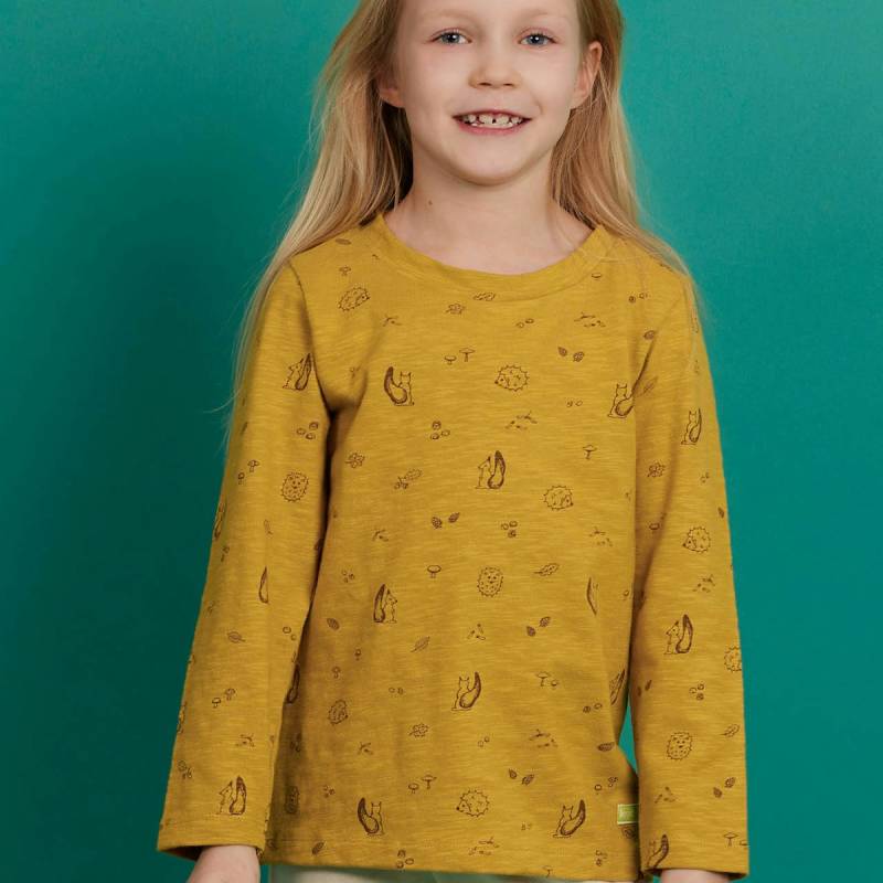 Lockeres Langarmshirt currygelb 110/116 Lockeres Langarmshirt currygelb 110/116