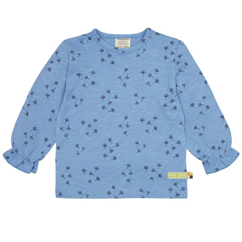 Lockeres Langarmshirt leicht hellblau 74/80