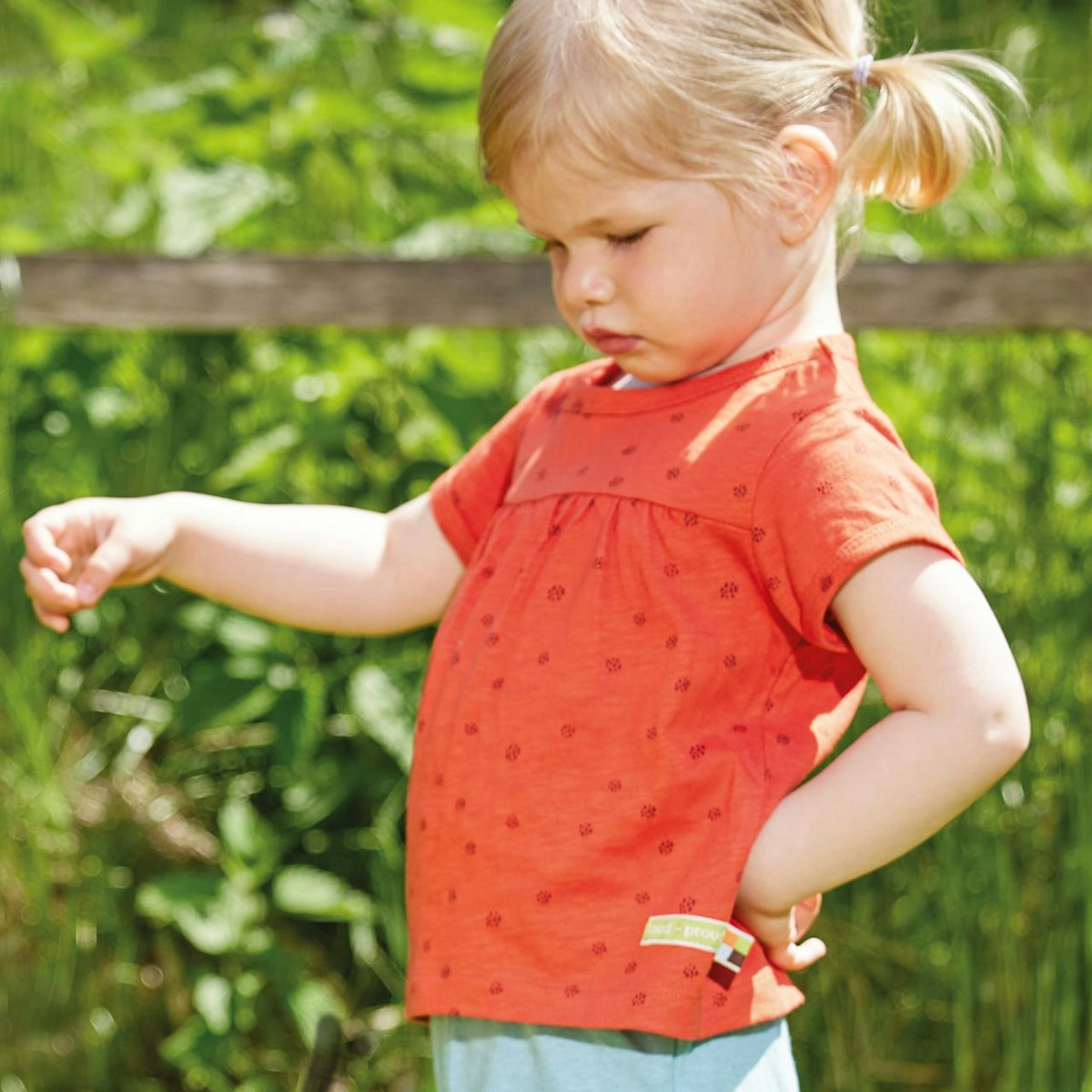 Lockeres kurzarm Shirt rostorange 62/68