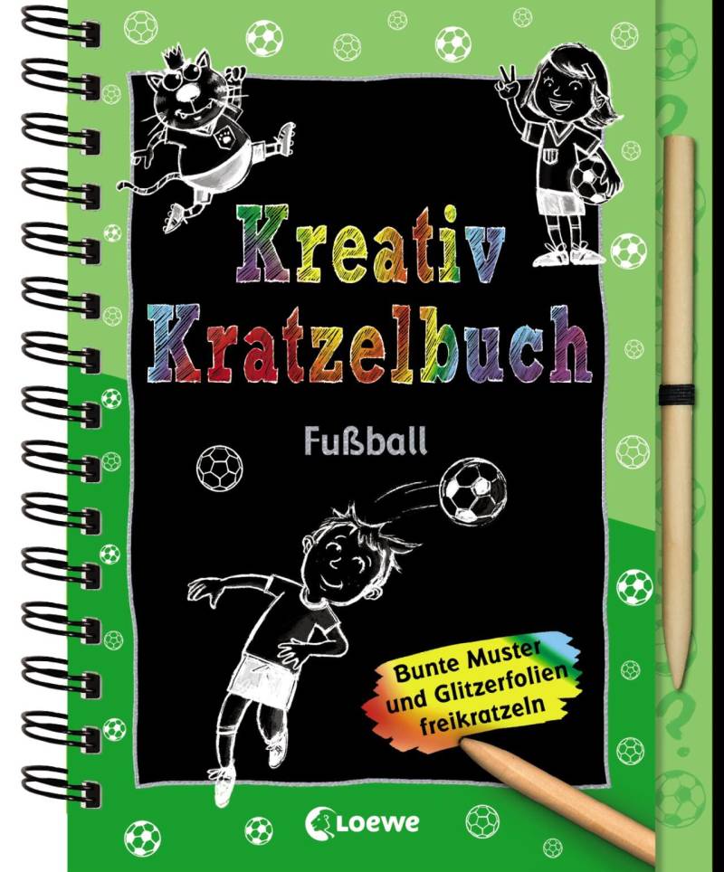 Loewe Verlag - Kreativ-Kratzelbuch: Fußball