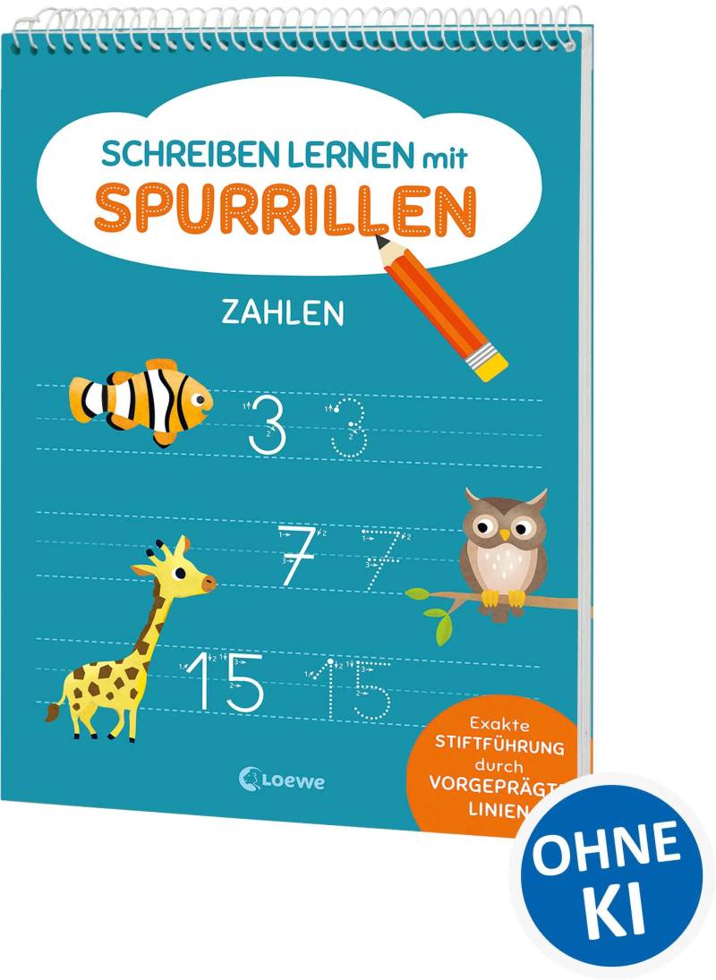 Loewe Verlag - Schreiben lernen mit Spurrillen - Zahlen Loewe Verlag - Schreiben lernen mit Spurrillen - Zahlen
