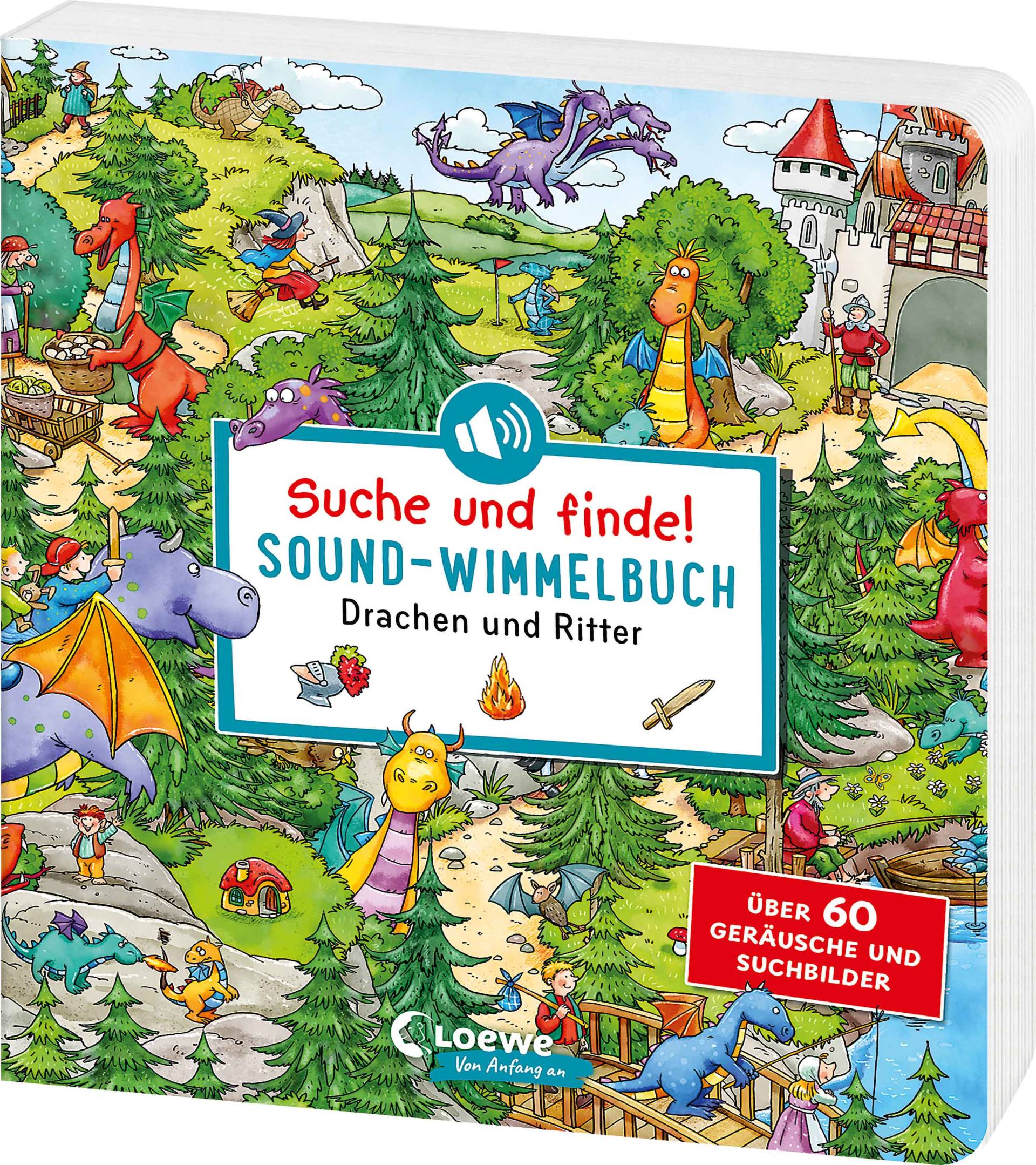 Loewe Verlag - Suche und finde! Sound-Wimmelbuch - Drachen und Ritter Loewe Verlag - Suche und finde! Sound-Wimmelbuch - Drachen und Ritter