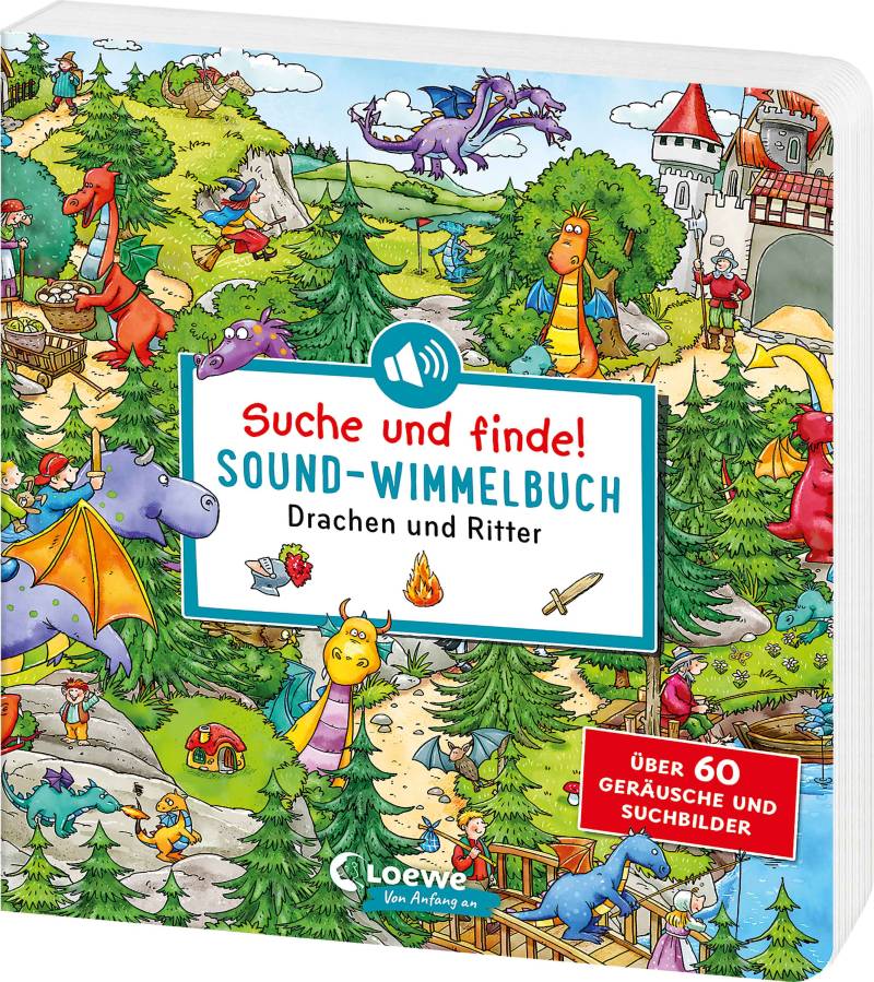 Loewe Verlag - Suche und finde! Sound-Wimmelbuch - Drachen und Ritter Loewe Verlag - Suche und finde! Sound-Wimmelbuch - Drachen und Ritter