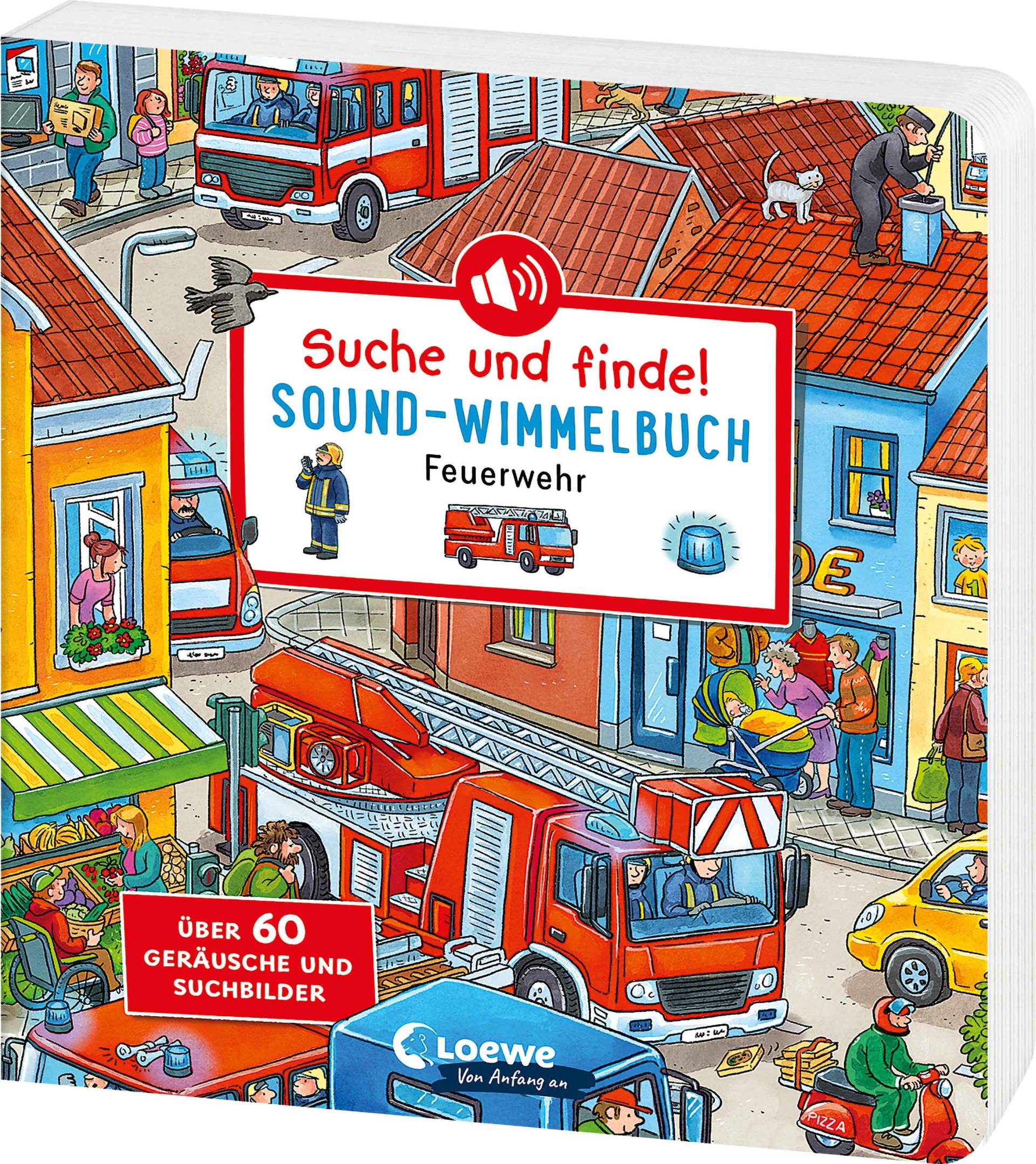 Loewe Verlag - Suche und finde! Sound-Wimmelbuch - Feuerwehr