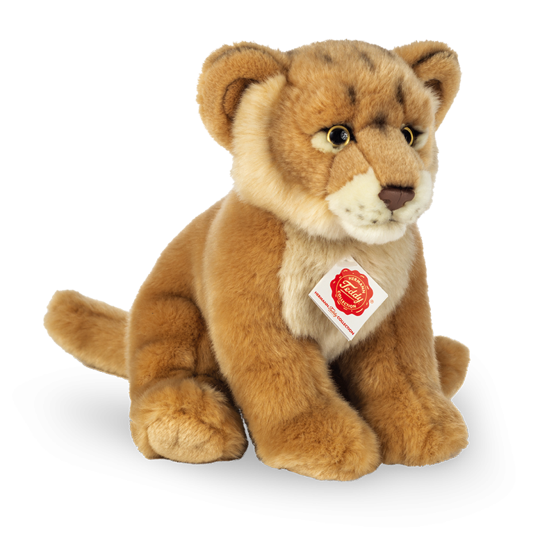 Löwen Baby Kuscheltier handgefertigt 27x18x24cm Kuscheltiere