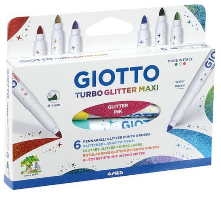 Lyra - Farbstifte 6 St. GIOTTO Turbo Glitter Maxi
