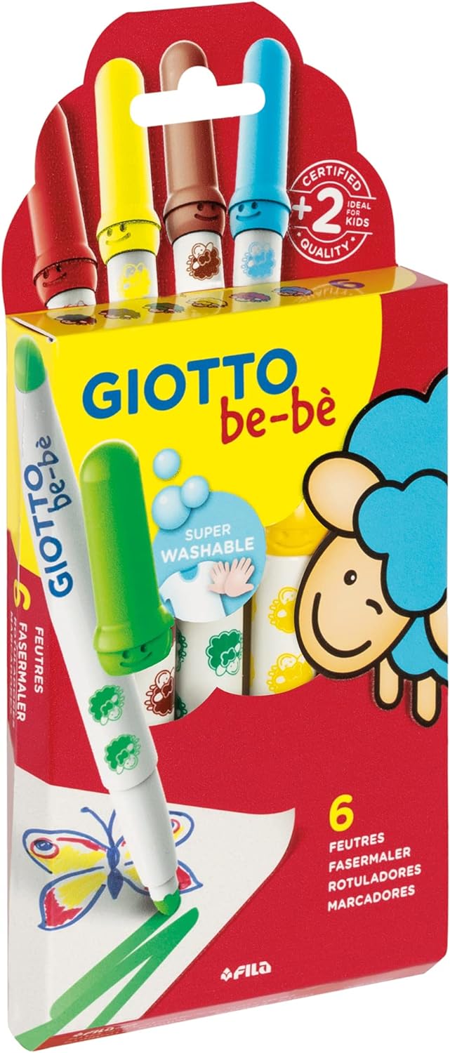 Lyra - Giotto Be-Bè Super Filzstifte, 6 Stück