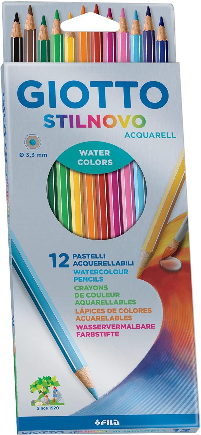 Lyra - Giotto Stilnovo Acquarell Wasservermalbare Farbstifte verschiedene Farben 12 Stifte Lyra - Giotto Stilnovo Acquarell Wasservermalbare Farbstifte verschiedene Farben 12 Stifte