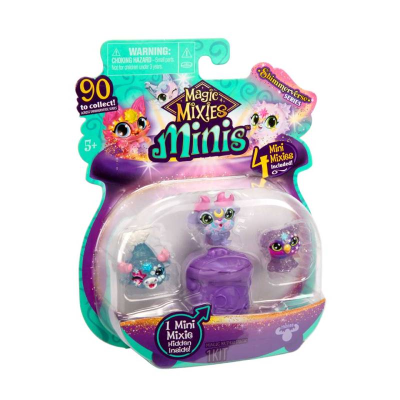 MAGIC MIXIES MINIS S1 4er-Pack Sammelfiguren im Zauberkessel Kuscheltiere