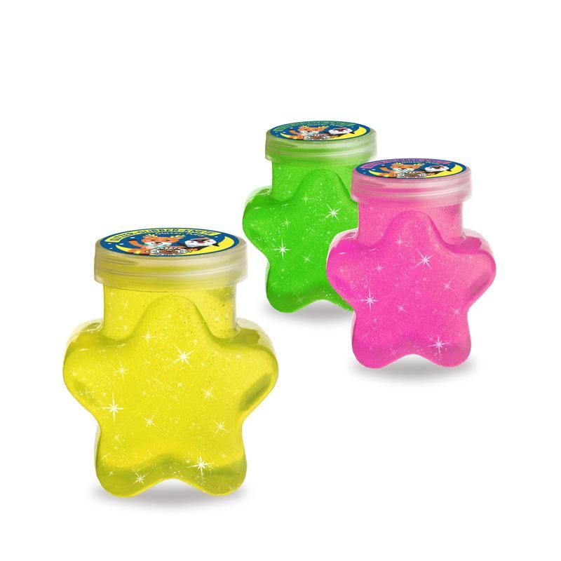 MAGIC MOMENTS Glitzer Glibber Knete Stern 5,3x3,6x6,2cm Gelb  Spielzeug + Gadgets