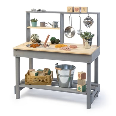 MUDDY BUDDY® Matschküche "Mud Starter", wolkengrau-natur von Muddy Buddy