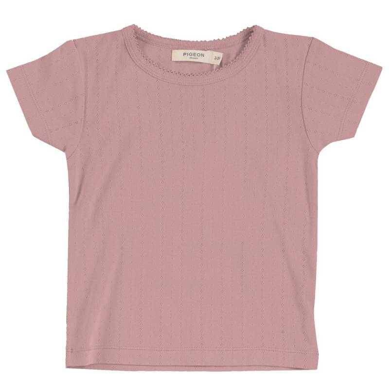 Mädchen T-Shirt Pointelle rosa 110
