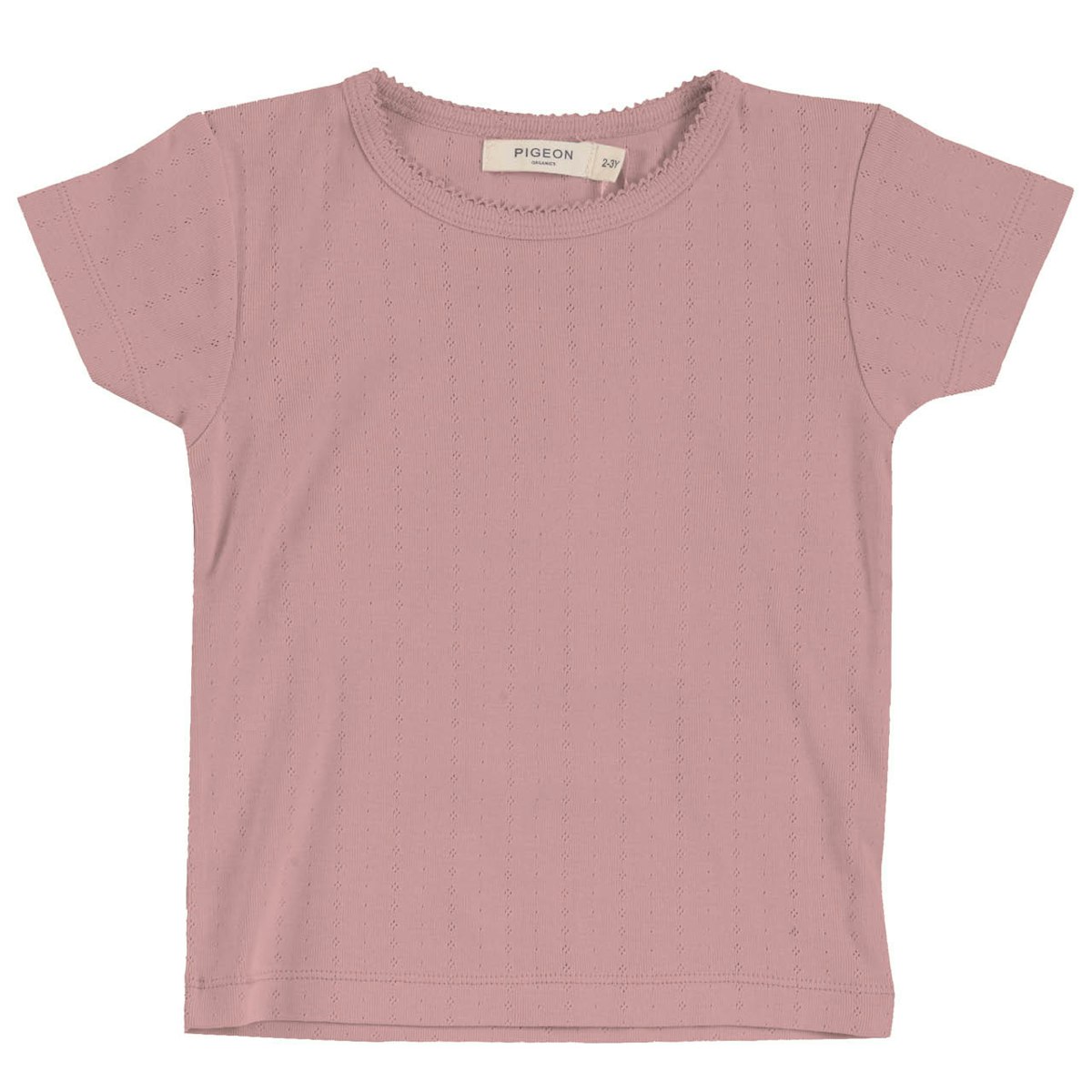 Mädchen T-Shirt Pointelle rosa 98