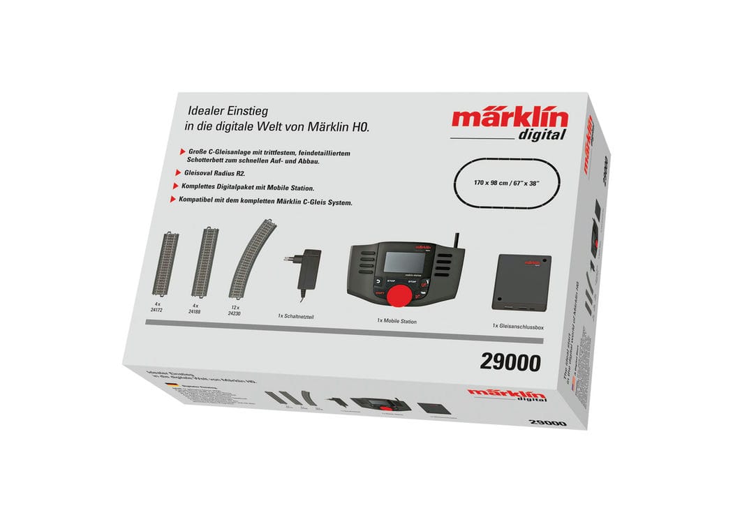 Märklin 29000 Digitale C-Gleis Startpackung MS2 Schienen Gleise MoBa H0 1:87 Märklin 29000 Digitale C-Gleis Startpackung MS2 Schienen Gleise MoBa H0 1:87