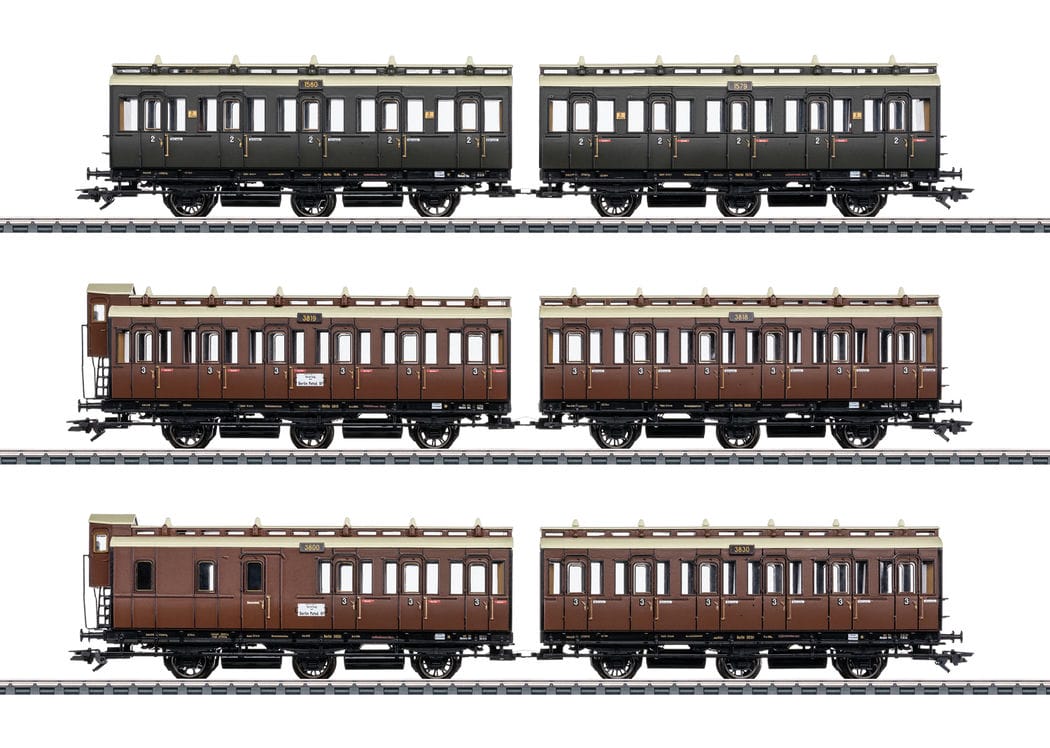 Märklin 42047 Abteilwagen-Set KPEV H0 Modelleisenbahn Personenwagen