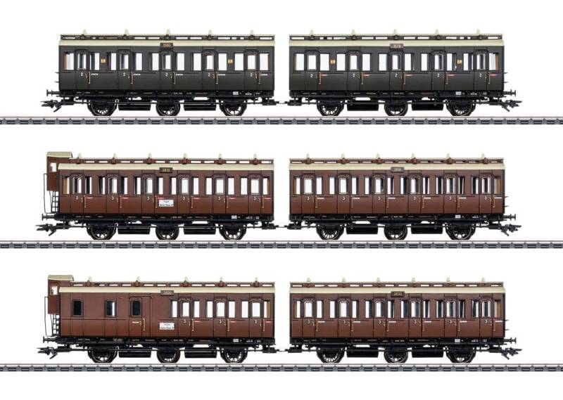 Märklin 42047 Abteilwagen-Set KPEV H0 Modelleisenbahn Personenwagen