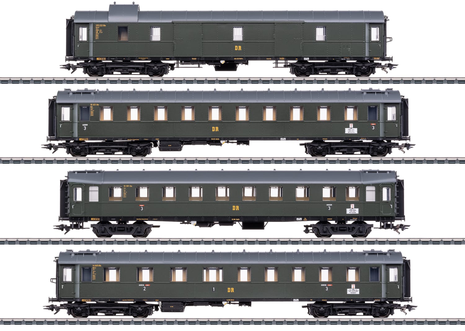 Märklin 42514 Schnellzugwagen Schnellzugwagen-Set zur Dampflok BR 19.0 DR DDR H0 Märklin 42514 Schnellzugwagen Schnellzugwagen-Set zur Dampflok BR 19.0 DR DDR H0