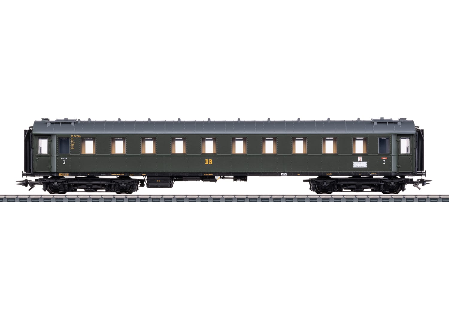 Märklin 42522 Schnellzugwagen C4ü zur Dampflok BR 19.0 DR DDR H0 Modelleisenbahn