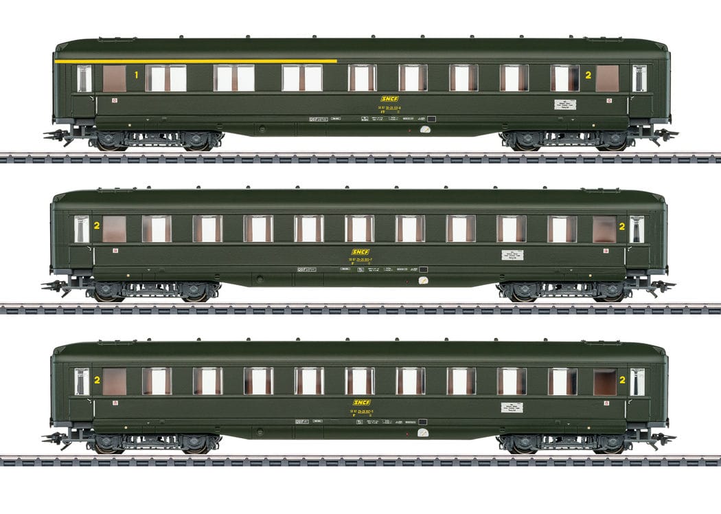 Märklin 43230 Personenwagen-Set Schürzenwagen SNCF H0 Modelleisenbahn MoBa Märklin 43230 Personenwagen-Set Schürzenwagen SNCF H0 Modelleisenbahn MoBa