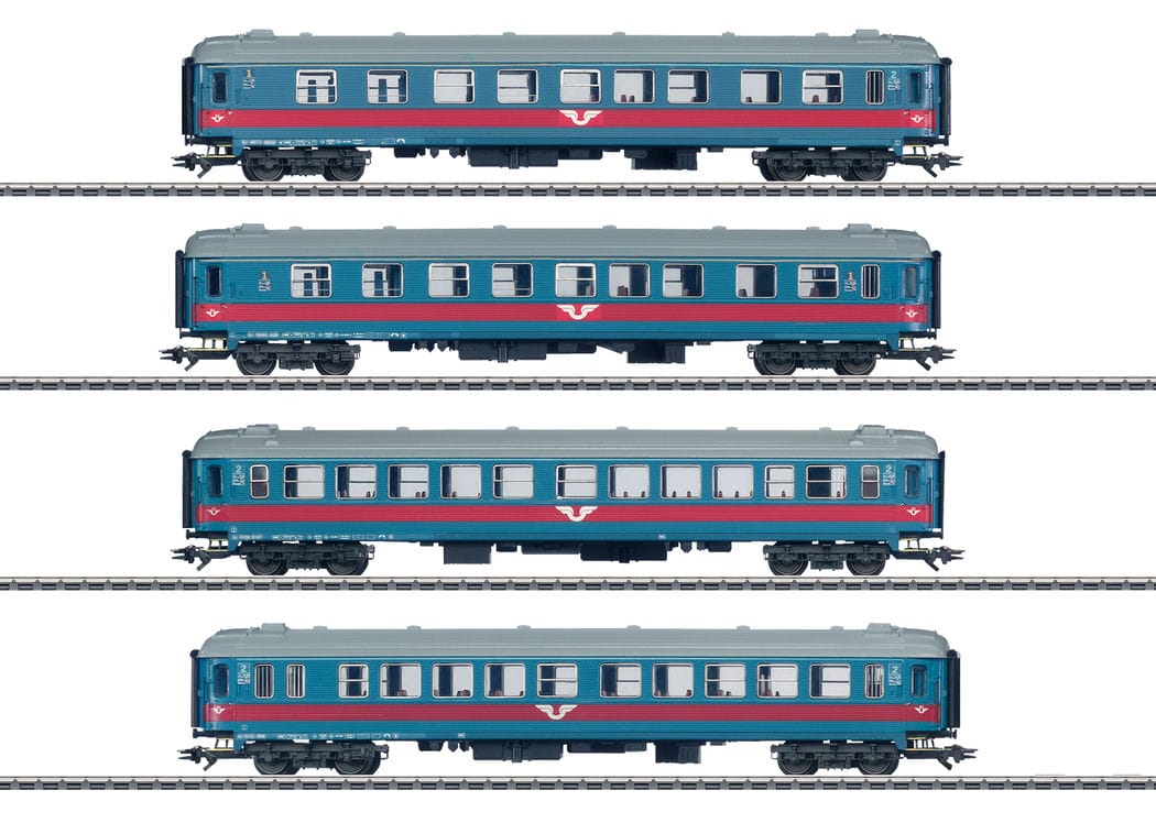 Märklin 43789 Schnellzugwagen-Set SJ H0 Modelleisenbahn Schwedischer Inter-Regio Märklin 43789 Schnellzugwagen-Set SJ H0 Modelleisenbahn Schwedischer Inter-Regio