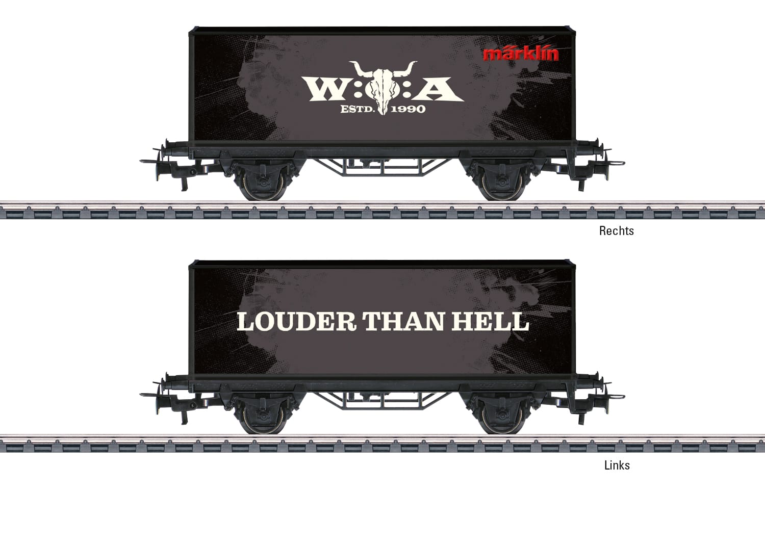 Märklin 44296 Containerwagen W:O:A® 2026 Wacken H0  Modelleisenbahn