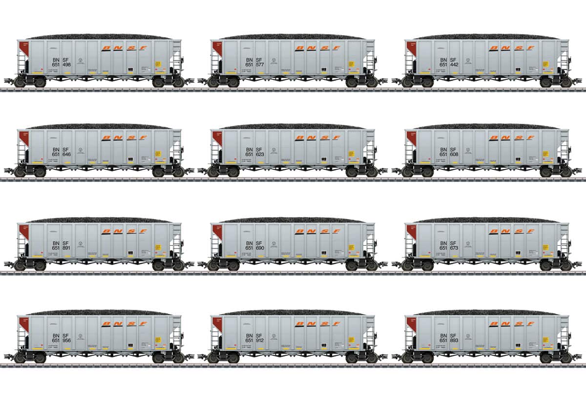 Märklin 45666 Hopper Car Set BNSF H0 Modelleisenbahn MoBa