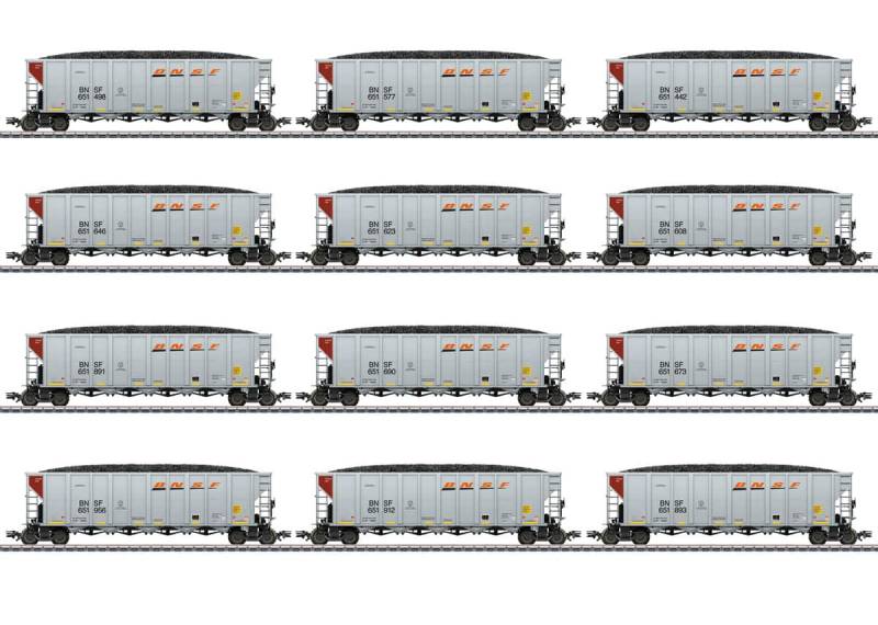 Märklin 45666 Hopper Car Set BNSF H0 Modelleisenbahn MoBa