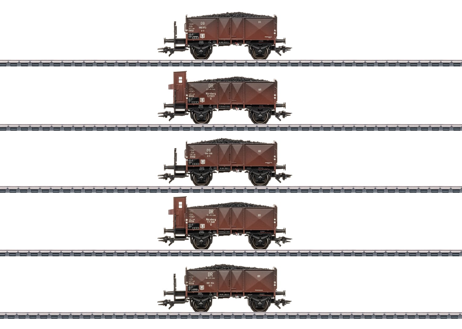 Märklin 46047 Kohlewagen-Set DR DB H0 Modelleisenbahn