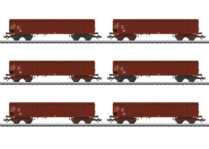 Märklin 46919 Güterwagen-Set Eas beladen DR H0 Modellbahn Braunkohle Waggons Märklin 46919 Güterwagen-Set Eas beladen DR H0 Modellbahn Braunkohle Waggons