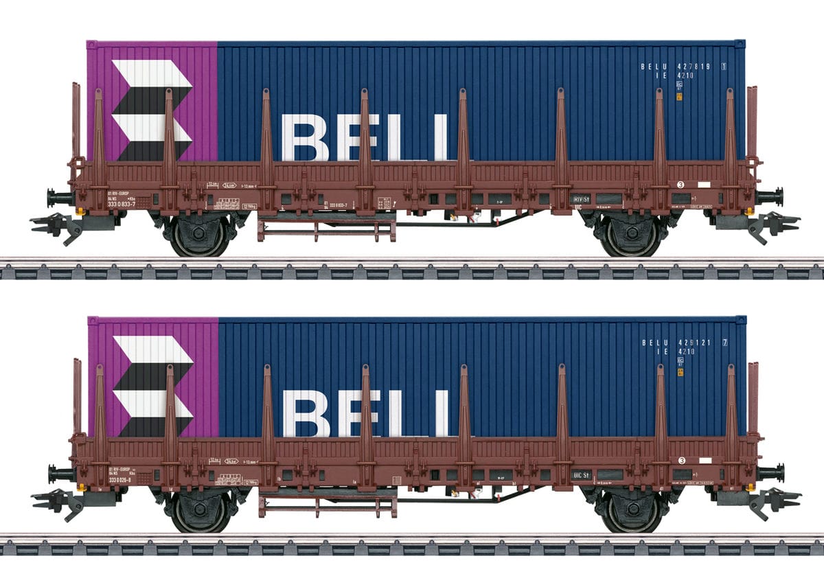 Märklin 46939 Rungenwagen-Set Kbs NS H0 Modellbahn Braunkohle Waggons