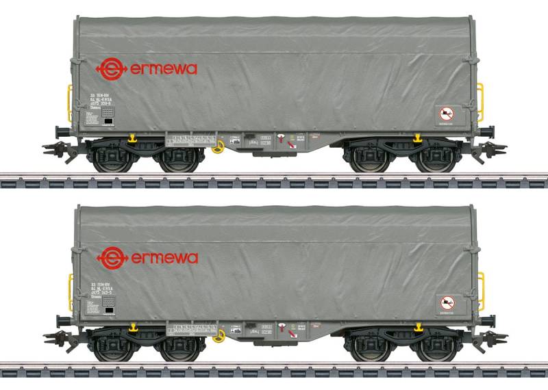 Märklin 47230 Schiebeplanenwagen Set Shimmns "Firma Ermewa SA" NL H0 Modelleisenbahn