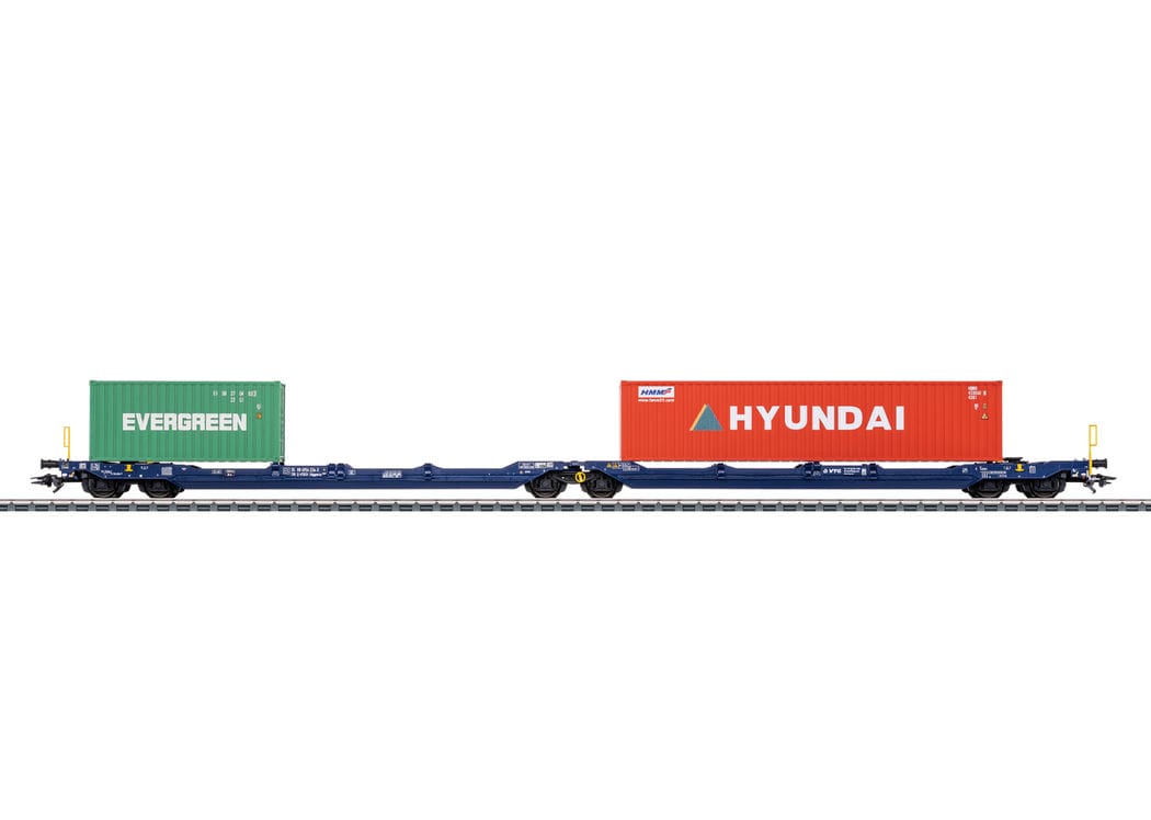 Märklin 47474 Doppel-Taschenwagen Sdggmrss VTG AG H0 Modelleisenbahn
