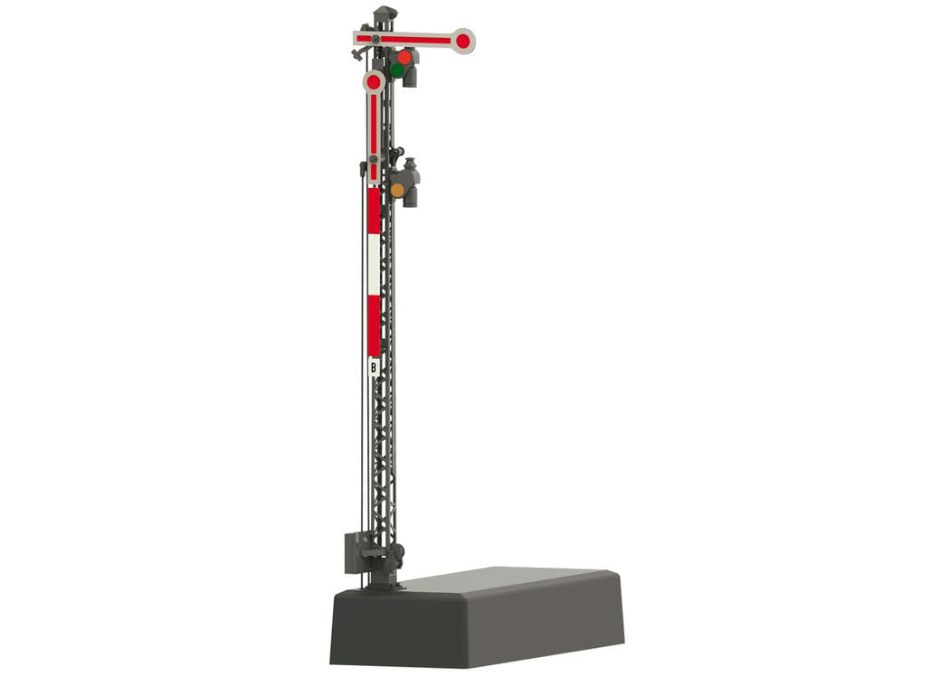 Märklin 70415 Hauptsignal mit Gittermast (Hp 0 / Hp 1 / Hp 2) Negativflügel MoBa