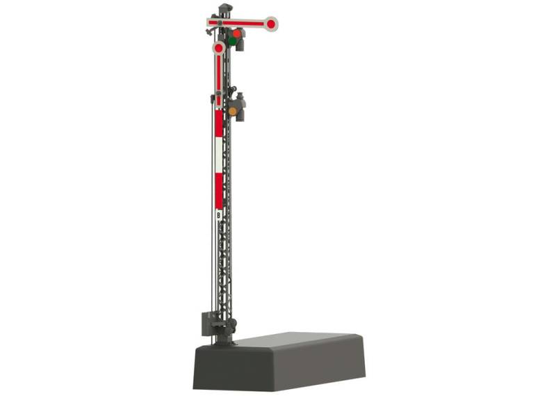 Märklin 70415 Hauptsignal mit Gittermast (Hp 0 / Hp 1 / Hp 2) Negativflügel MoBa